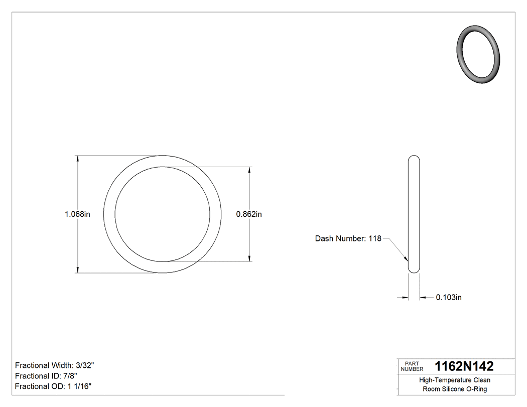 Technical drawing - 1162N142